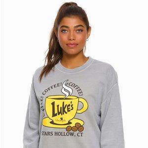 Box Lunch- Xtra Small-Gilmore Girls sweatshirt-Lukes Diner- Gray sweatshirt.